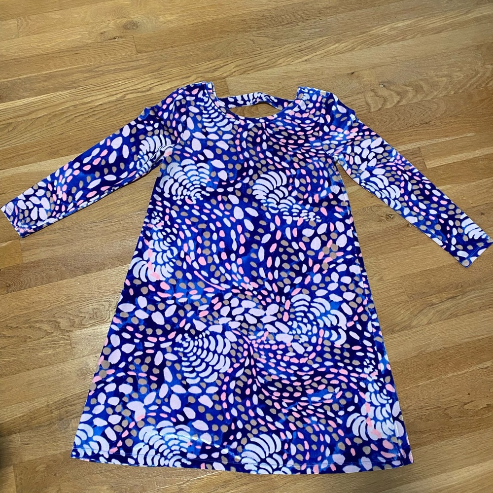 Lilly Pulitzer Velour Patterned Dress